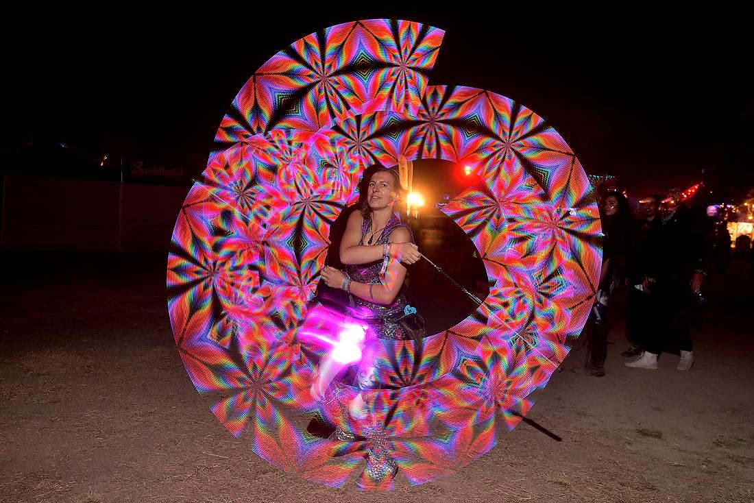 Twirling at 20th Rainbow Serpent Festival