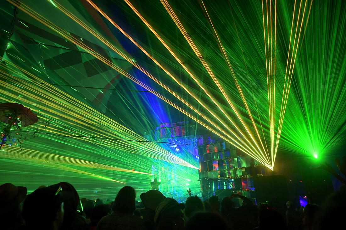 Lasers at Rainbow Serpent Festival