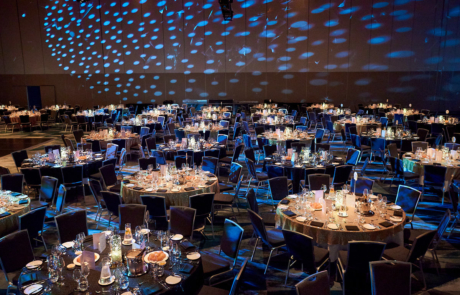 Gala Dinner Table Settings at ICC Sydney Grand Ballroom