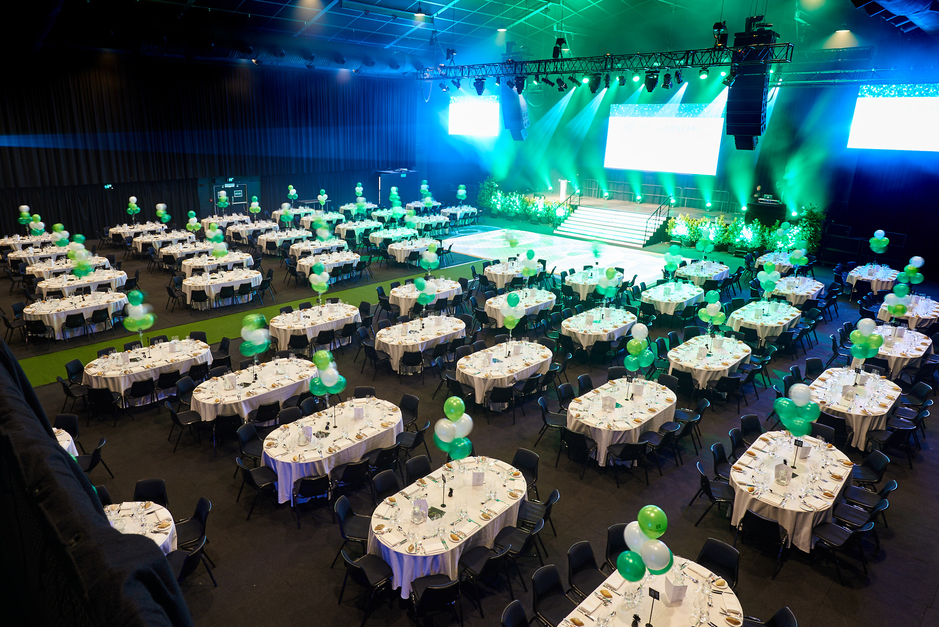 Big Top Sydney, Luna Park Auditorium. Gala Dinner Tables. 1 Olympic Dr, Milsons Point NSW 2061. Corporate Event Photography by orlandosydney.com