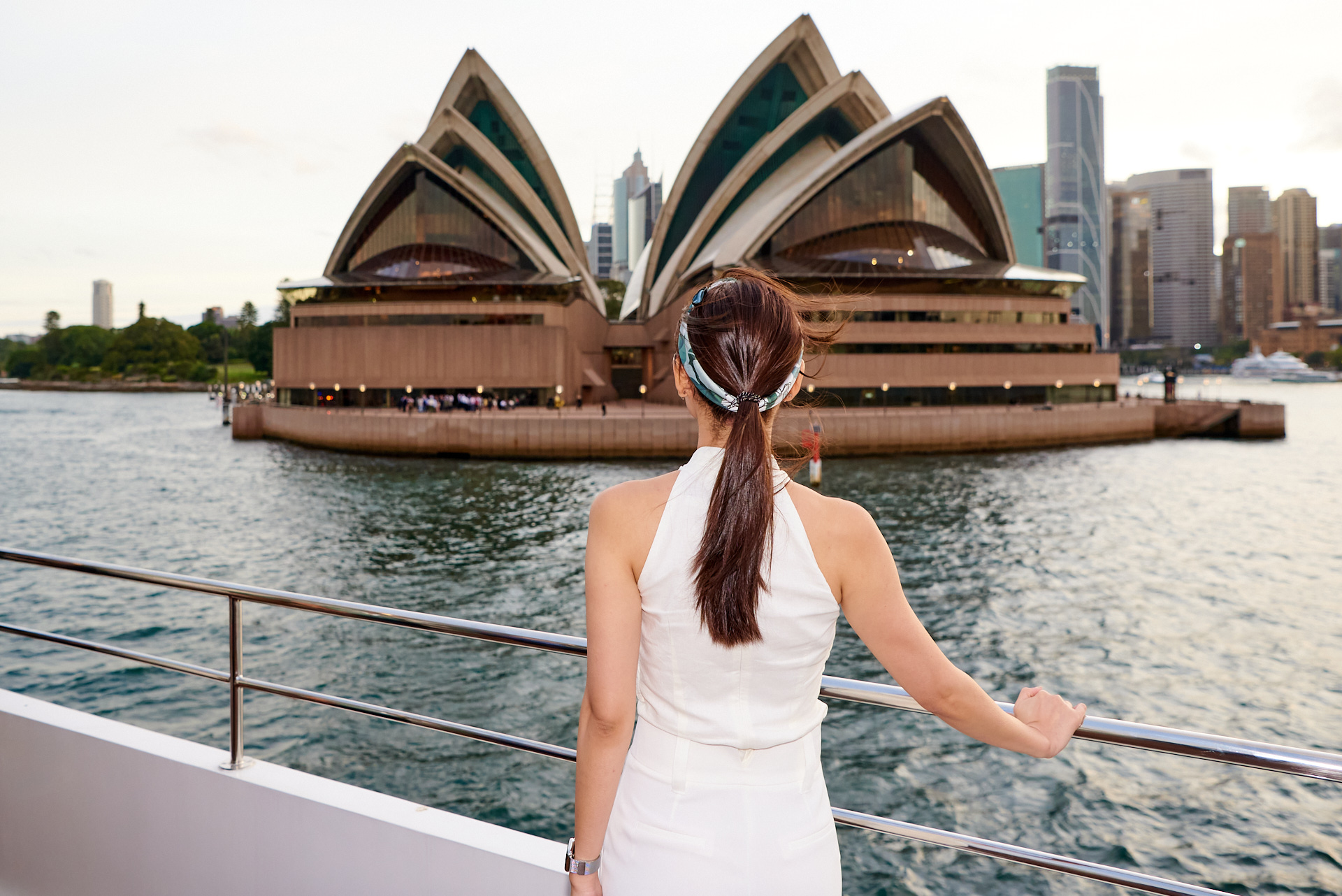 On Board The Jackson Super Yacht with Sydney Opera House in Background. Sydney Harbour. Corporate Event Photography by orlandosydney.com OS1_6282.jpg
