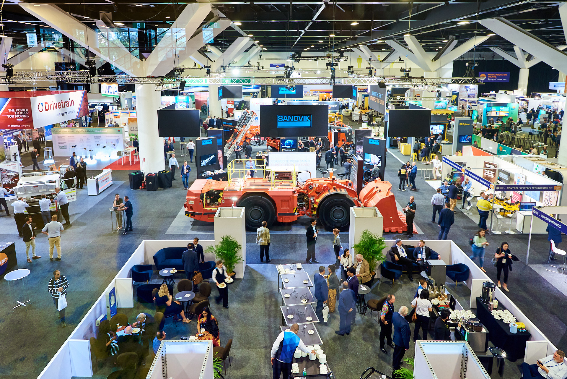 Photo of a large Trade Show Expo in The Sydney Convention & Exhibition Centre, ICC. Photography By orlandosydney.com