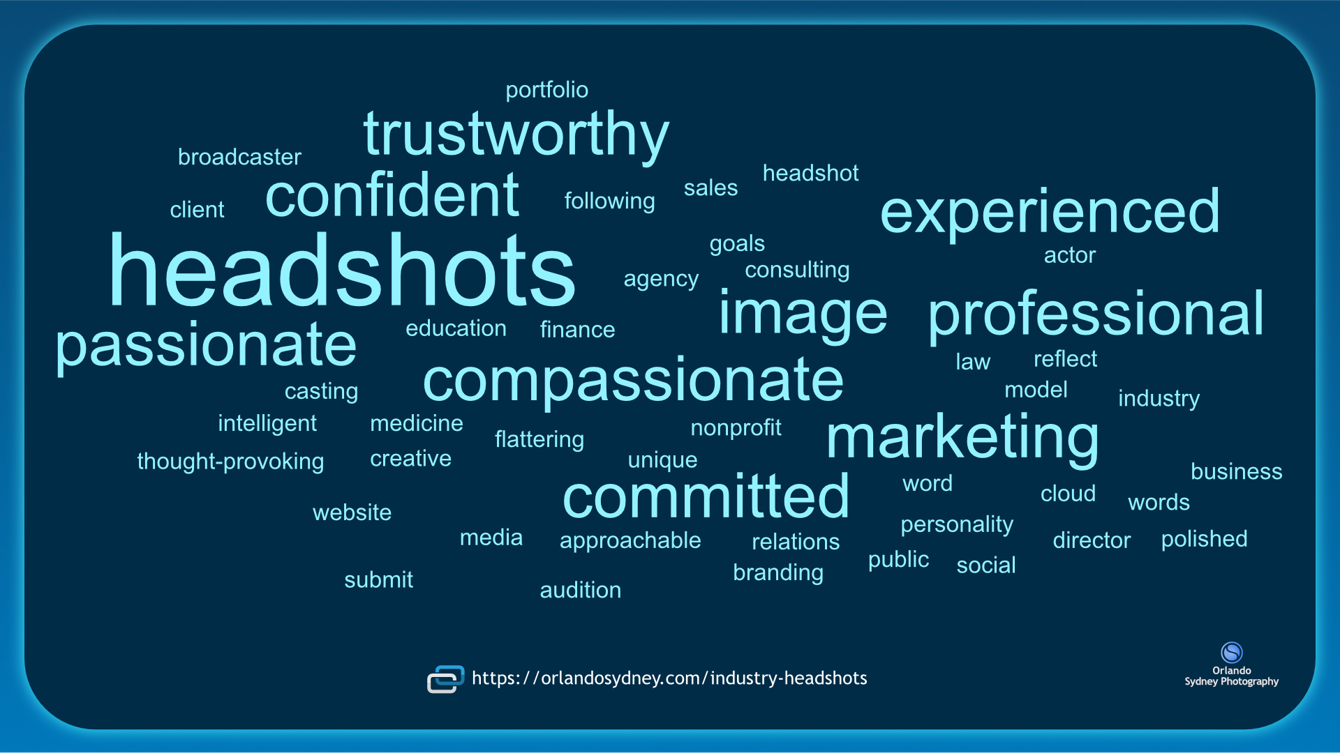 Industry Headshot Words. orlandosydney.com-industry-headshots