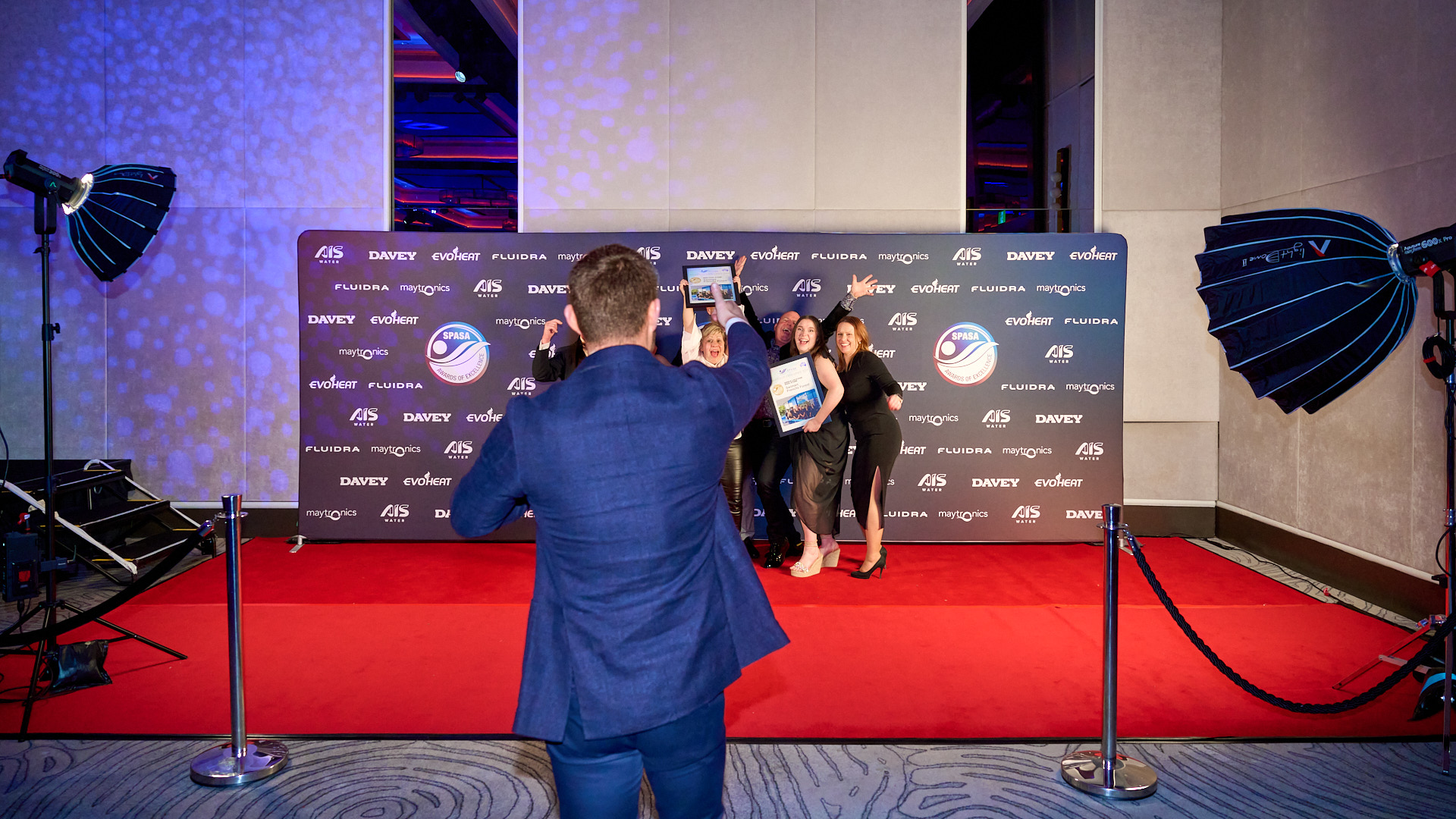Red Carpet Media Wall at Corporate Event. Four Seasons Hotel Sydney. Photo By Orlandosydney.com