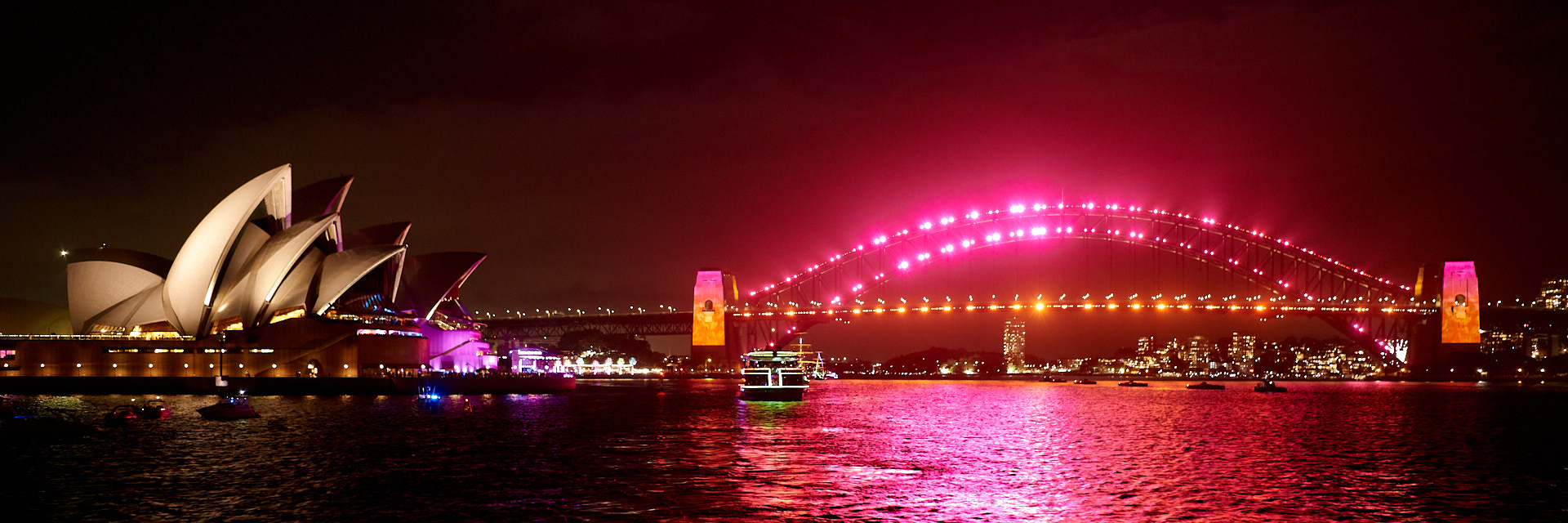 Sydney Harbour at Night. View from Mrs Macquarie's Chair. Corporate Photos By Orlandosydney.com