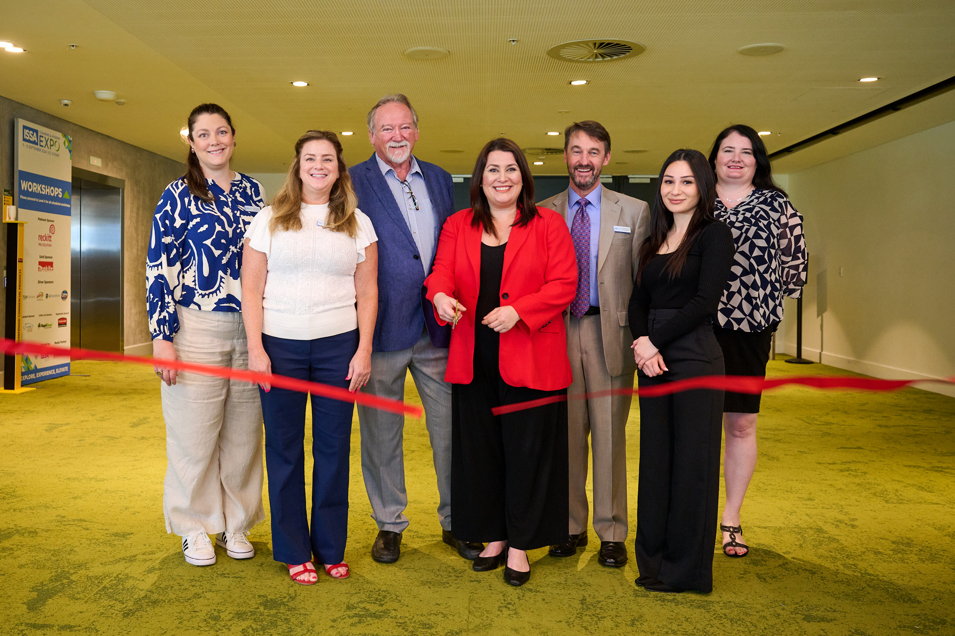 Ribbon Cutting for Trade Show Event opening. At ICC Sydney. Corporate Photo Video by Orlandosydney.com