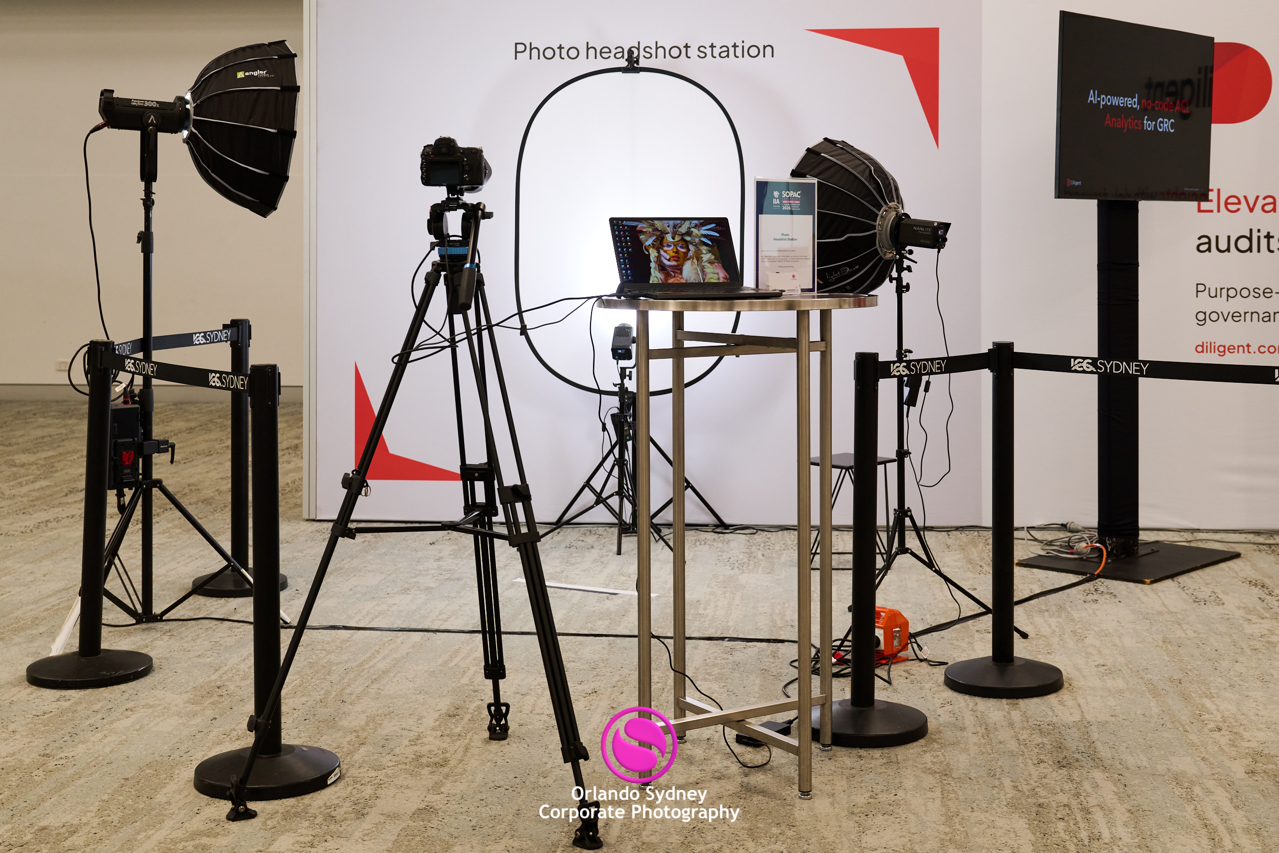 ICC Sydney Event Headshot Station Example